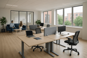open space ergonomique avec zone detente