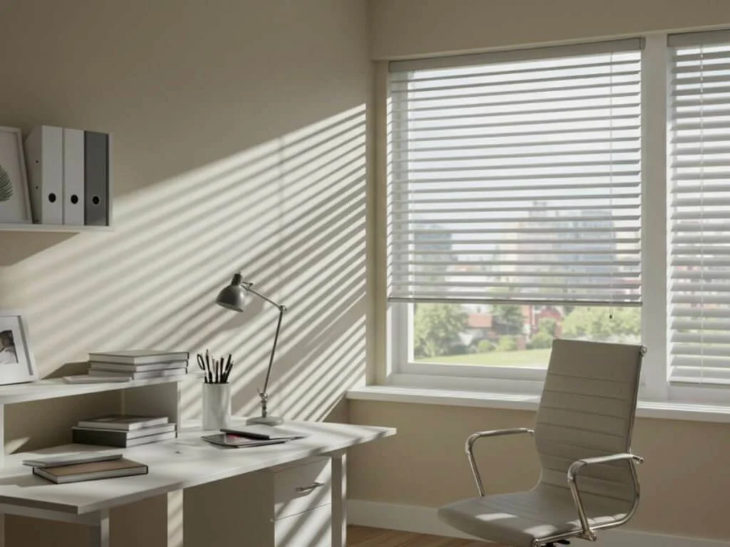 aluminum blinds in an office room 1024x768