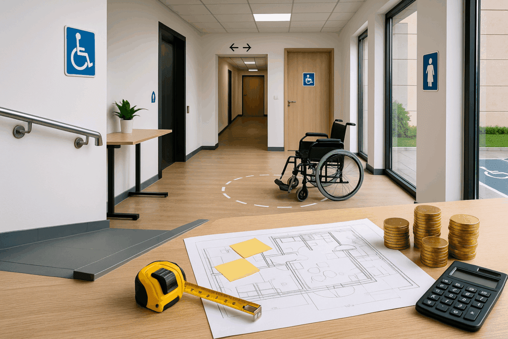 mise aux normes pmr bureau cout